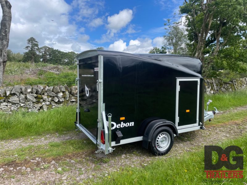 Debon Cargo 1300 Box Van Trailer in Black - Image 8