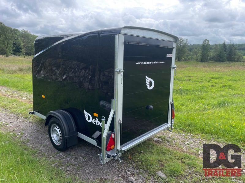 Debon Cargo 1300 Box Van Trailer in Black - Image 7