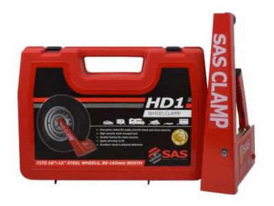 SAS HD1 Wheel clamp with storage box