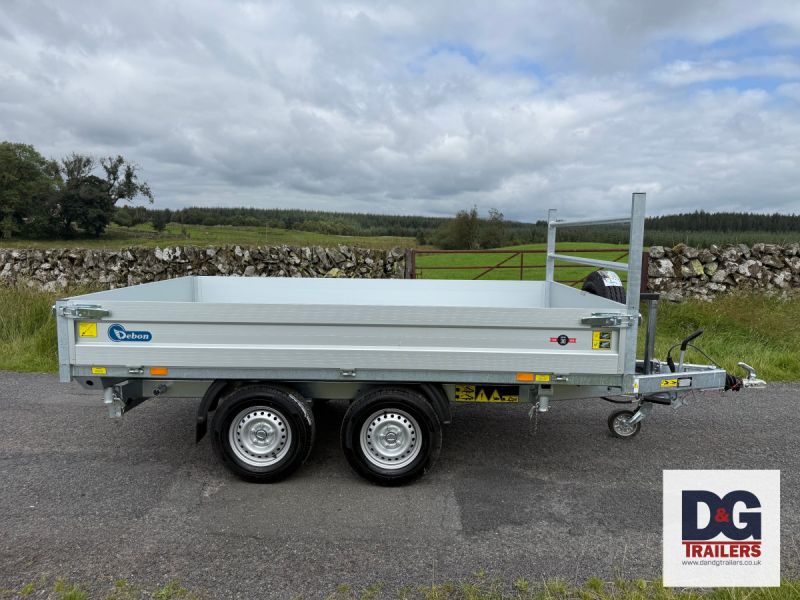 Debon PW2.4 Three Way Tipping Trailer 2600kg Gross - Image 3