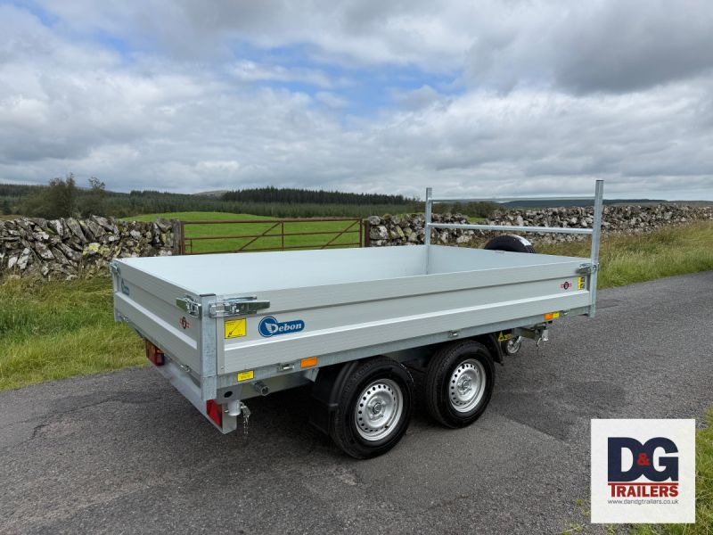 Debon PW2.4 Three Way Tipping Trailer 2600kg Gross - Image 4