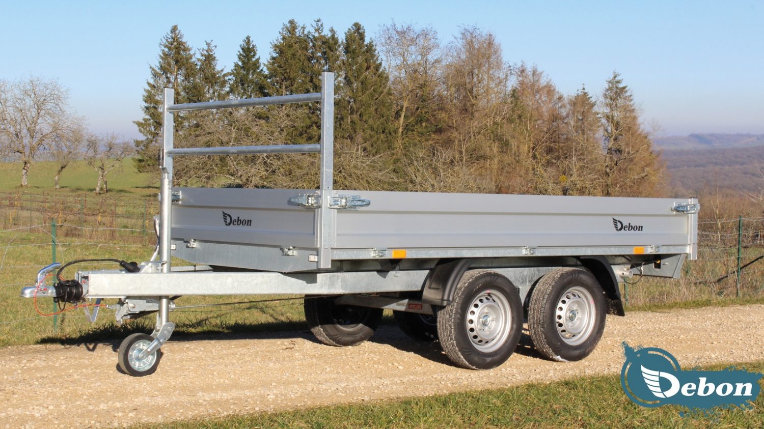 Debon PW1.2 tipping trailer