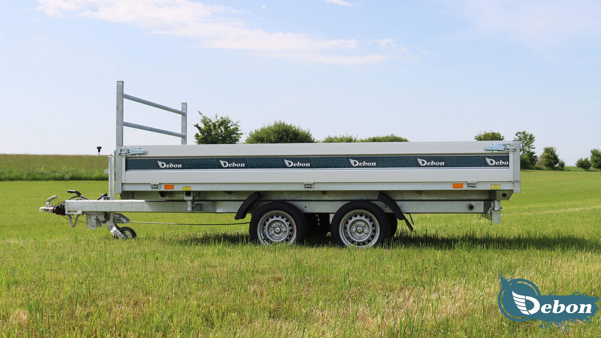 Debon tipping trailer PW3.6 side on