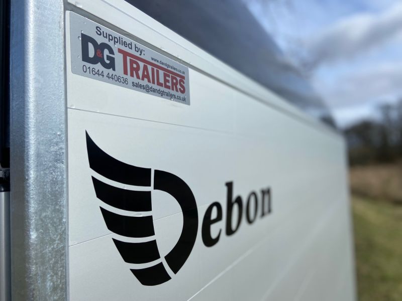 Debon C300 Single Axle Box Van Trailer with Aluminium Sides in Black - Image 10
